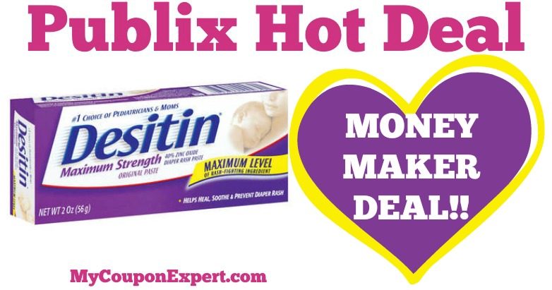WHOOP!! OVERAGE DEAL on Desitin Diaper Rash Products at Publix Starting 5/6!!