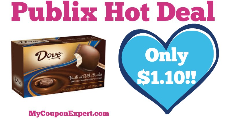 WHOO HOO!! Dove Ice Cream Bars Only $1.10 at Publix from 6/1 – 6/7