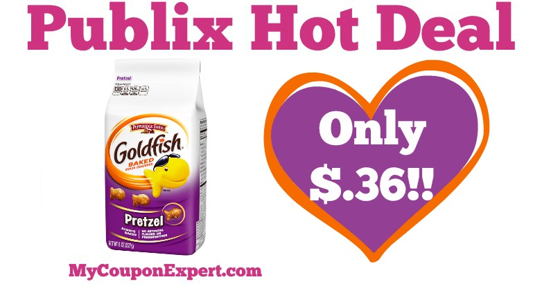 OHH YEAH!! Goldfish Pretzel Crackers Only $.36 at Publix from 5/11 – 5/12 ONLY!!