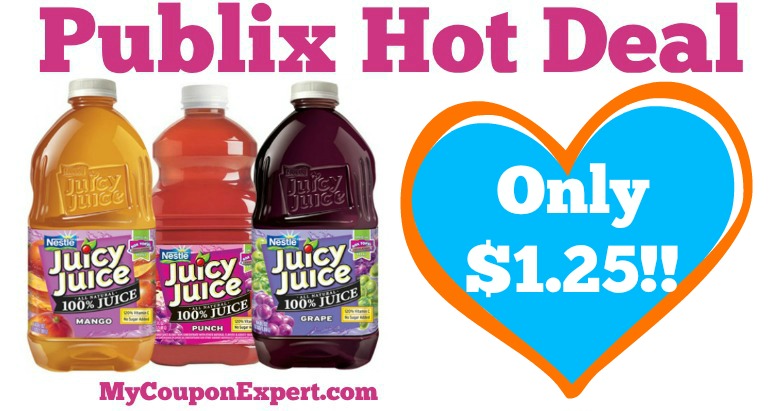 HIP HIP HOOORAY!! Juicy Juice Only $1.25 at Publix from 5/25 – 5/31