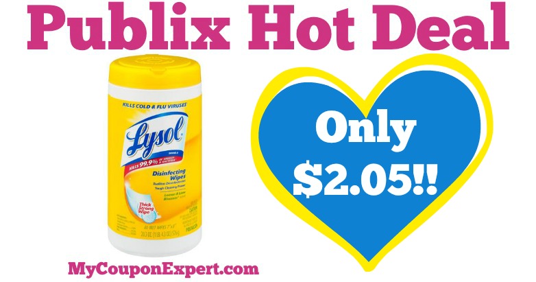 OHH YEAH!! Lysol Disinfecting Wipes Only $2.05 at Publix from 5/18 – 5/24