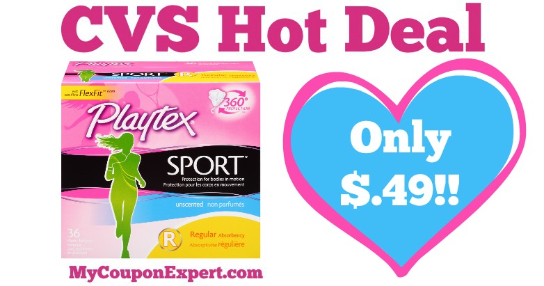 OHH YEAH!! Playtex Tampons Only $.49 at CVS from 5/14 – 5/20