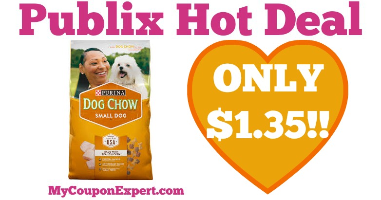 WOW OH WOW!! Purina Dog Chow or Puppy Chow Only $1.35 at Publix from 5/18 – 5/24