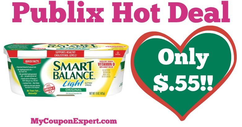 WHOOP!! Smart Balance Spread Only $.55 at Publix from 5/4 – 5/10