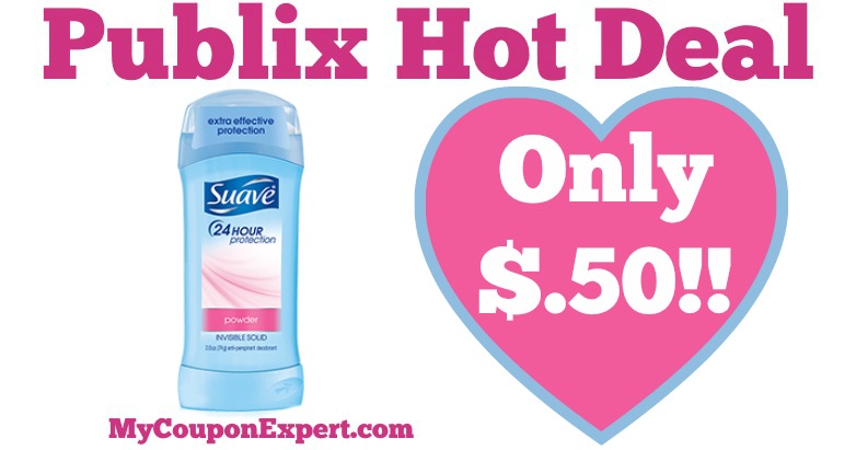 WOOT!! Suave Antiperspirant/Deodorant Only $.50 at Publix from 5/18 – 5/24