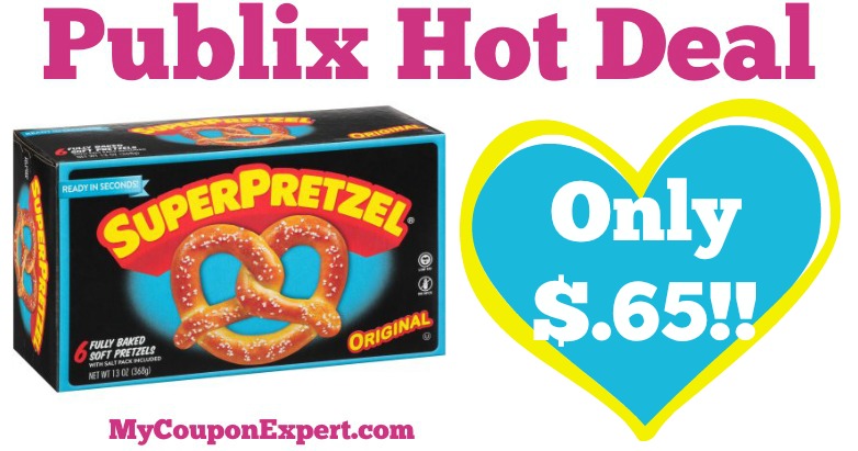 OHH YEAH!! SuperPretzel Soft Pretzels Only $.65 at Publix from 5/4 – 5/10