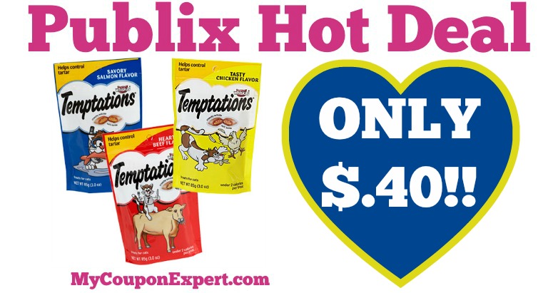 OH MY GOSH!! Whiskas Temptations Treats Only $.40 at Publix from 5/18 – 5/24
