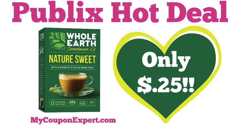 OH YEAH! Whole Earth Sweetener Co. Nature Sweet Only $.25 at Publix from 5/13 – 6/2