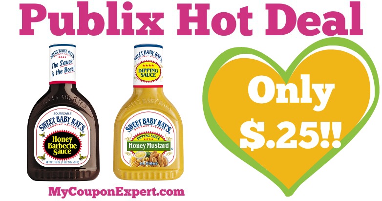 WHOOP WHOOP!! Sweet Baby Ray’s Only $.25 at Publix from 5/25 – 5/31