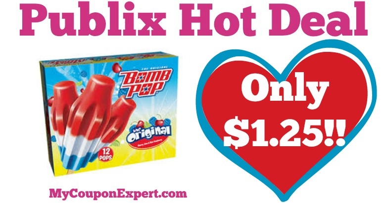 WHOOP!! Bomb Pops Only $1.25 at Publix from 6/24 – 7/7