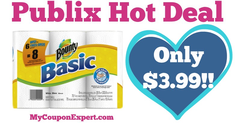OH YEAH! Bounty Paper Towels Only $3.99 at Publix from 6/15 – 6/21