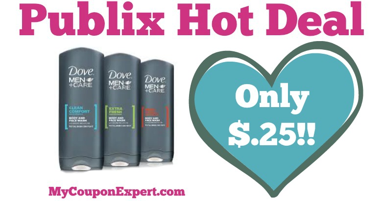 OH EM GEE!! Dove Men+Care Only $.25 at Publix from 6/15 – 6/16 ONLY!!