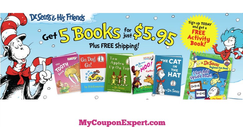 HOT DEAL ALERT!! 5 Dr. Seuss Books + Activity Book for Only $5.95 Shipped!!