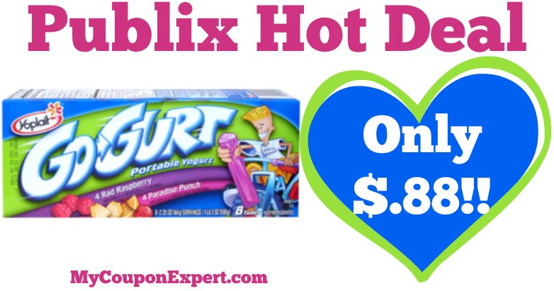 OH YEAH! Yoplait Go-Gurt Only $.88 at Publix from 6/29 – 7/5