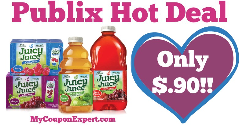 WHOOP!! Juicy Juice Products Only $.90 at Publix from 6/29 – 7/3