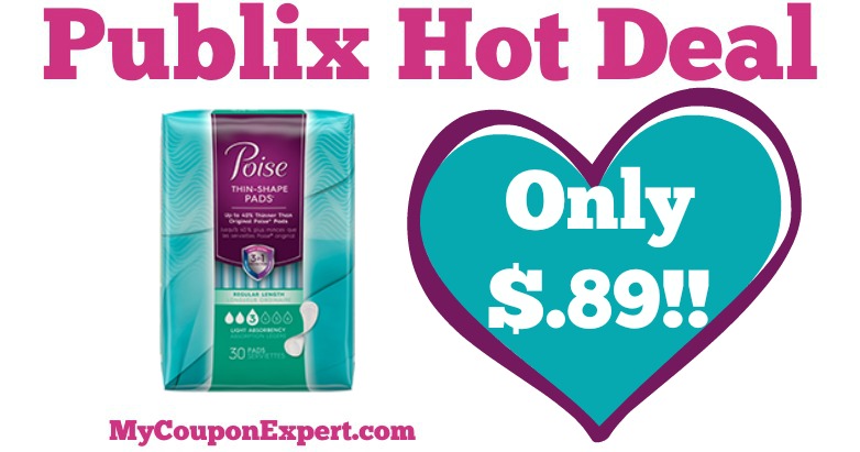 OH YEAH!! Poise Products Only $.89 at Publix from 7/1 – 7/14