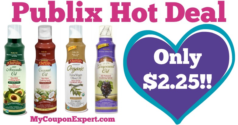 OH EM GEE!! Pompeian Spray Only $2.25 at Publix from 6/24 – 7/7