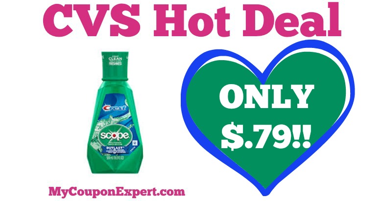 OHH YEAH!! Scope Mouthwash Only $.79 at CVS from 7/2 – 7/8