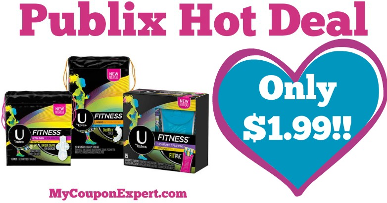 OHH YEAH!! U by Kotex Products Only $1.99 at Publix from 6/17 – 6/30
