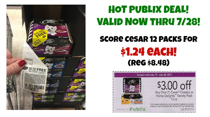WOW!  AMAZING Cesar 12 Pack deal at PUBLIX!  $1.24 each (reg $8.98)
