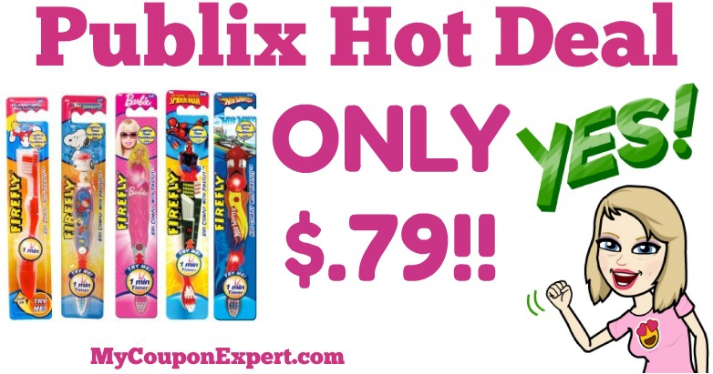 HIP HIP HOOORAY!! Dr. Fresh Firefly Toothbrush Only $.79 at Publix from 7/15 – 7/28