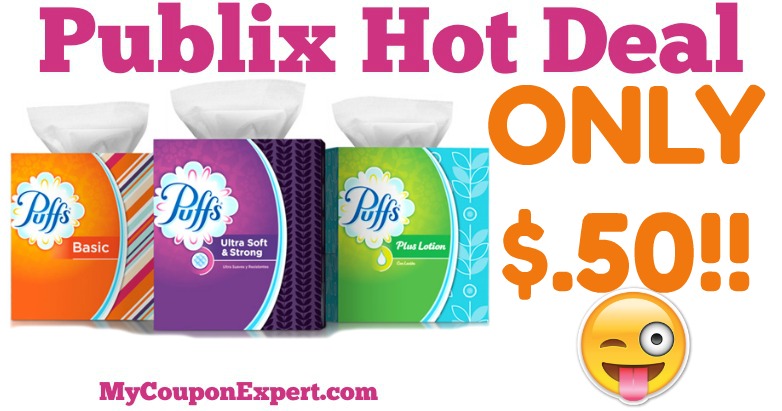 OH YEAH!! Puffs Facial Tissues Only $.50 at Publix from 7/20 – 7/26