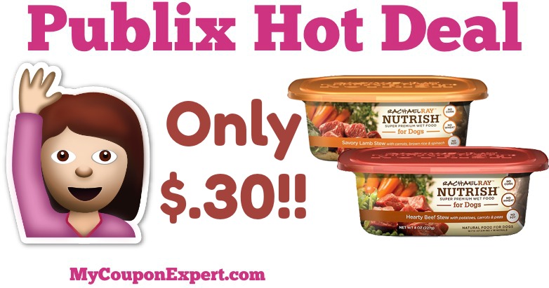 OH EM GEE!! Rachael Ray Nutrish Natural Food For Dogs Only $.30 at Publix from 7/20 – 7/26