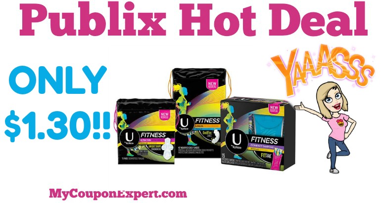 OH YEAH!! U by Kotex Products Only $1.30 at Publix from 7/20 – 7/26