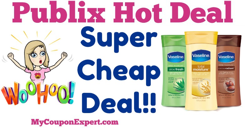 WOOT!! SUPER CHEAP DEAL on Vaseline Total Moisture Lotion at Publix from 7/15 – 7/28