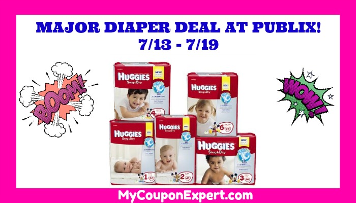 HOT DIAPER DEAL AT PUBLIX starting July 13th!  Print now!
