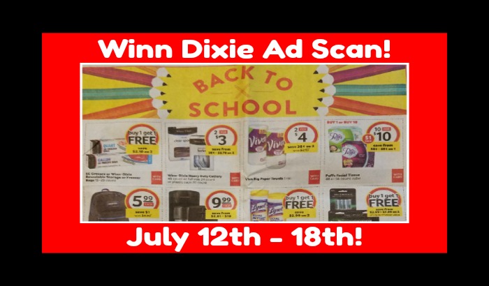 Winn Dixie Ad Scan for July 12th – 18th!!  Plus Matchups!
