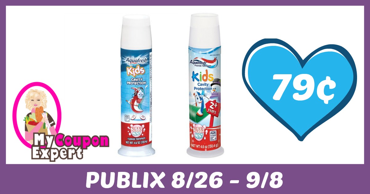 Aquafresh Kids Toothpaste Only 79¢ each after sale and coupons