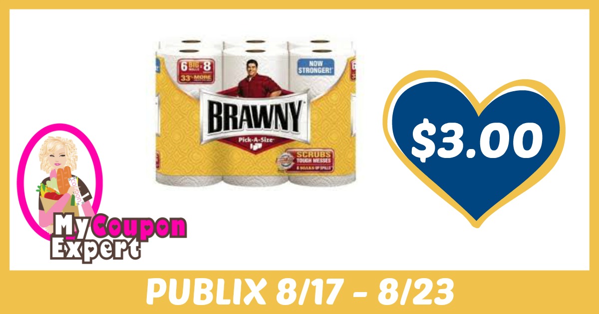 Brawny Paper Towels (6 Roll or XXL 3 Rolls) Only $3.99 Each After Sales and Coupons