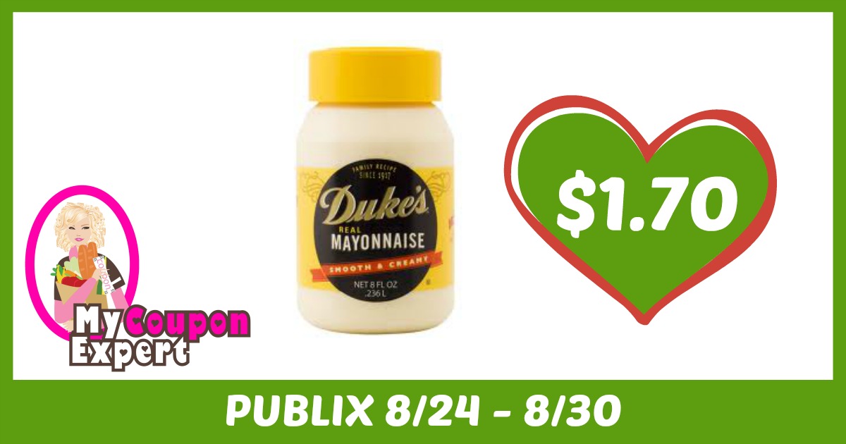 Duke’s Mayonnaise Only $1.70 each after sale and coupons