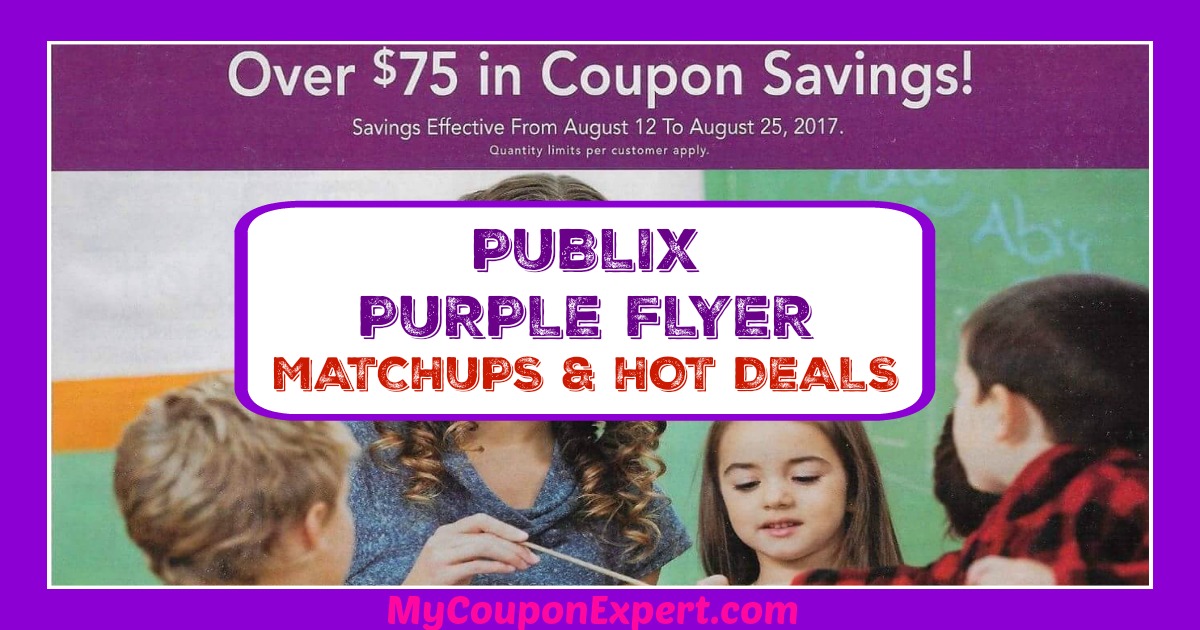 Publix Purple Flyer Matchups August 12th – 25th!!