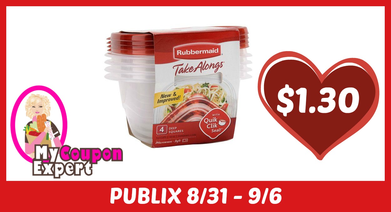 Rubbermaid TakeALongs Containers Only $1.30 each after sale and coupons