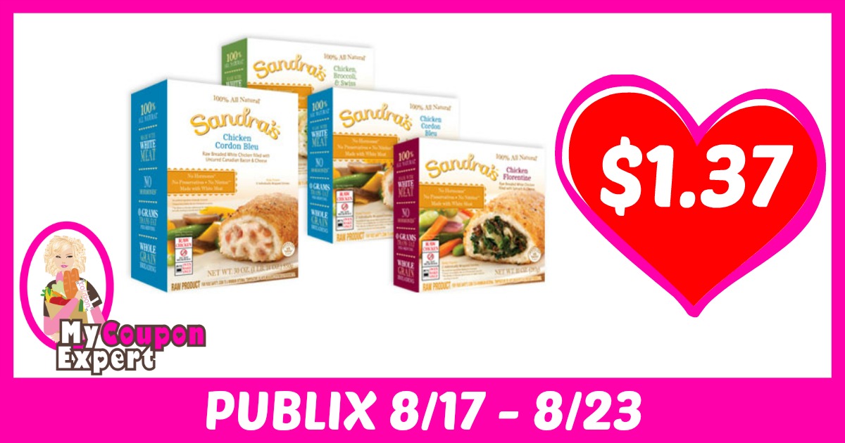 Sandra’s Stuffed Chicken Breast Only $1.37 Each After Sales and Coupons