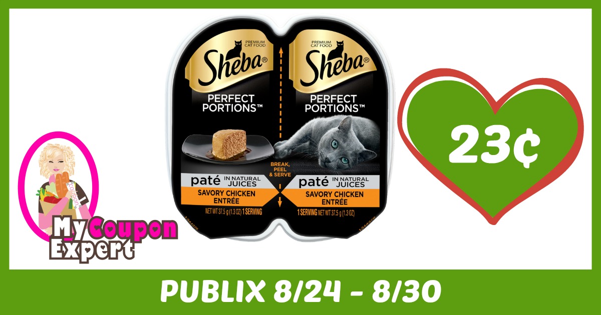 Sheba Perfect Portions Only 23¢ each after sale and coupons