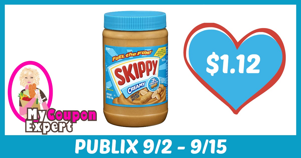Skippy Peanut Butter Only $1.12 each after sale and coupons