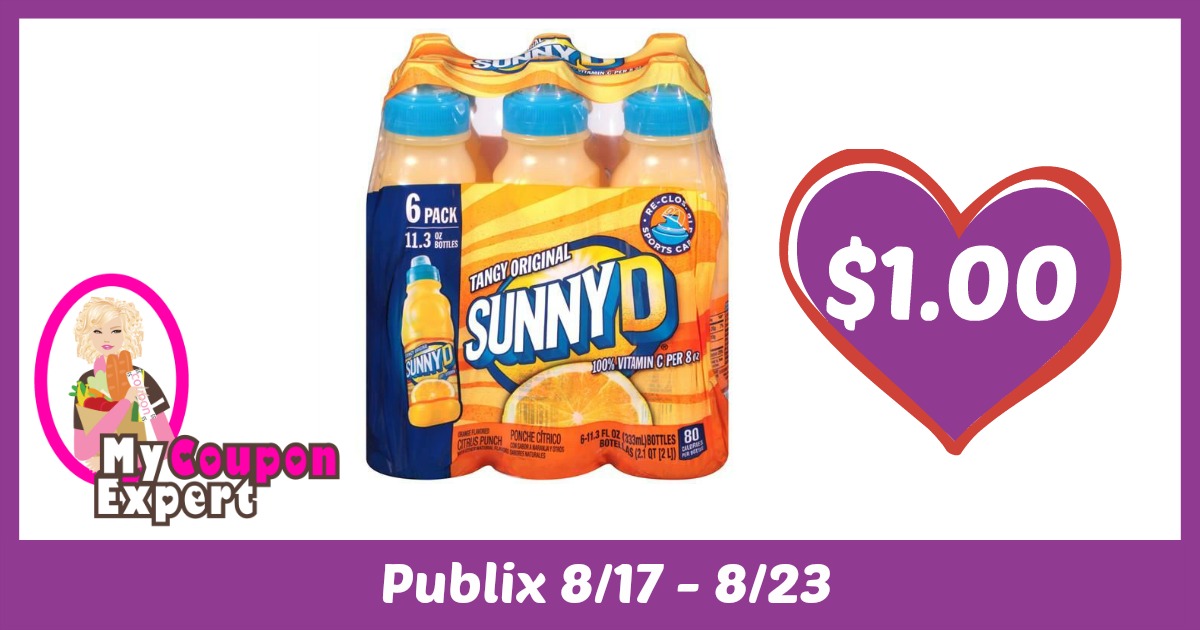 Sunny D Citrus Punch Only $1.00 Each After Sales and Coupons