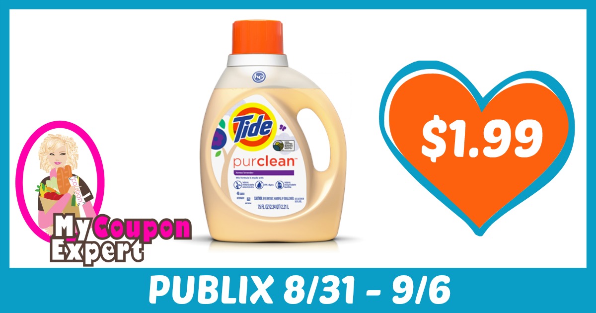 Tide Purclean Only $1.99 each after sale and coupons