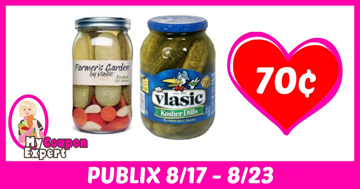 Vlasic Pickles Only 70¢ Each After Sales and Coupons
