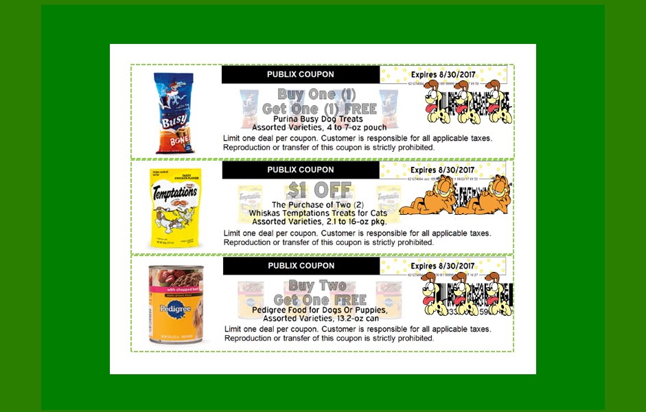 NEW PUBLIX Pet Coupons for August!  Printable Too!!