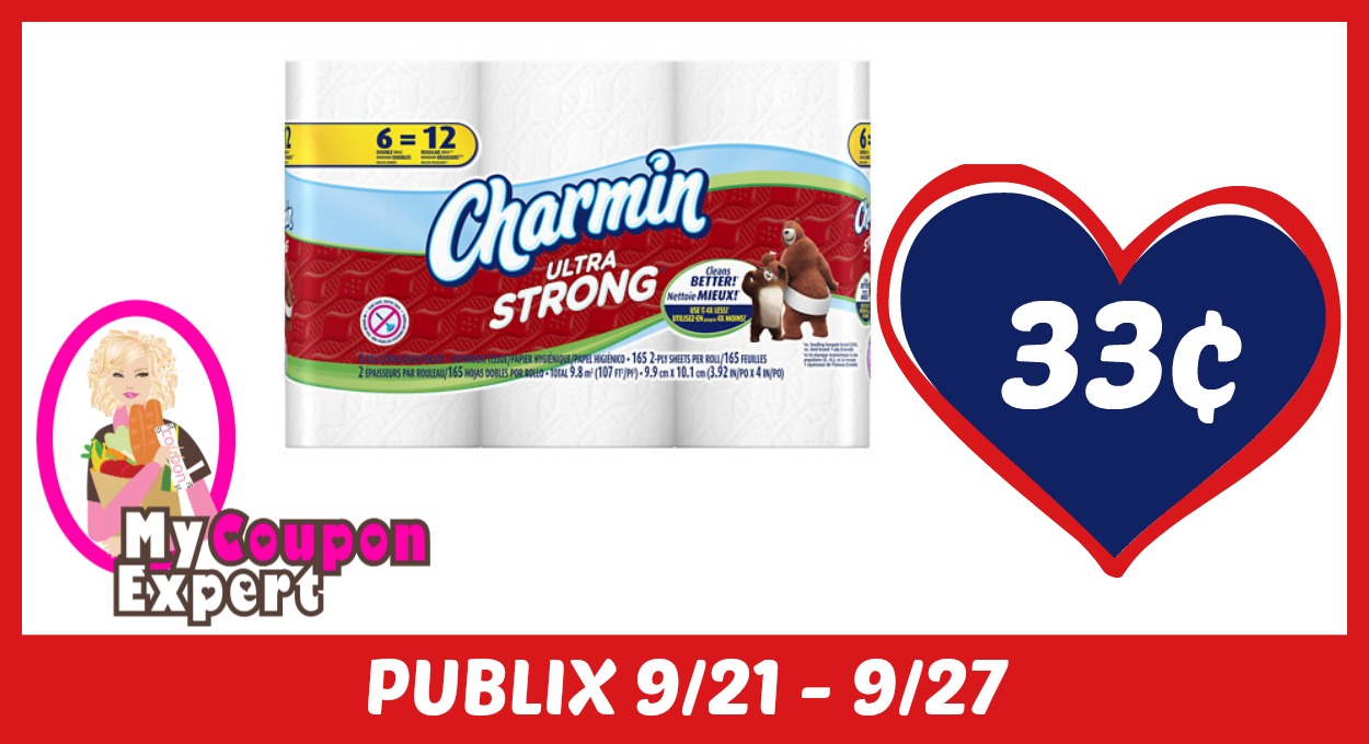 Charmin Bathroom Tissue Only $.33 each after sale and coupons