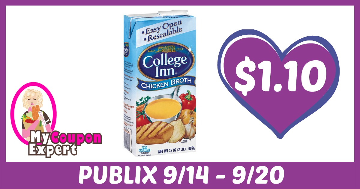 College Inn Broth Only $1.10 each after sale and coupons