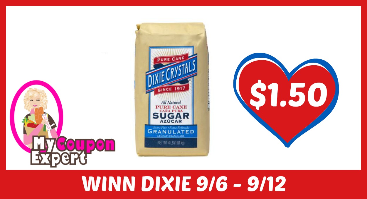 Dixie Crystals Sugar Only $1.50 each after sale and coupons