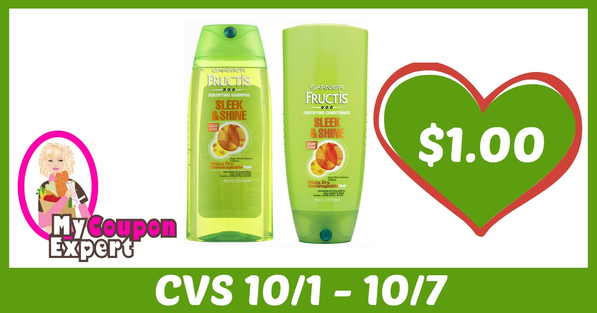 Fructis Shampoo or Conditioner Only $1.00 each after sale and coupons