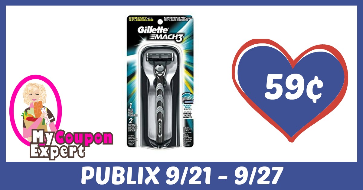 Gillette Mach 3 Razors Only 59¢ each after sale and coupons