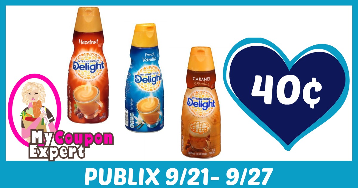 International Delight Coffee Creamer Only 40¢ each after sale and coupons
