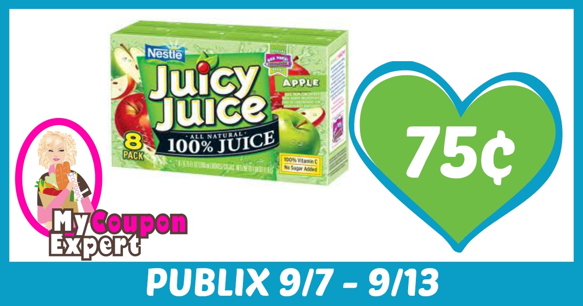 Juicy Juice Only 75¢ each after sale and coupons